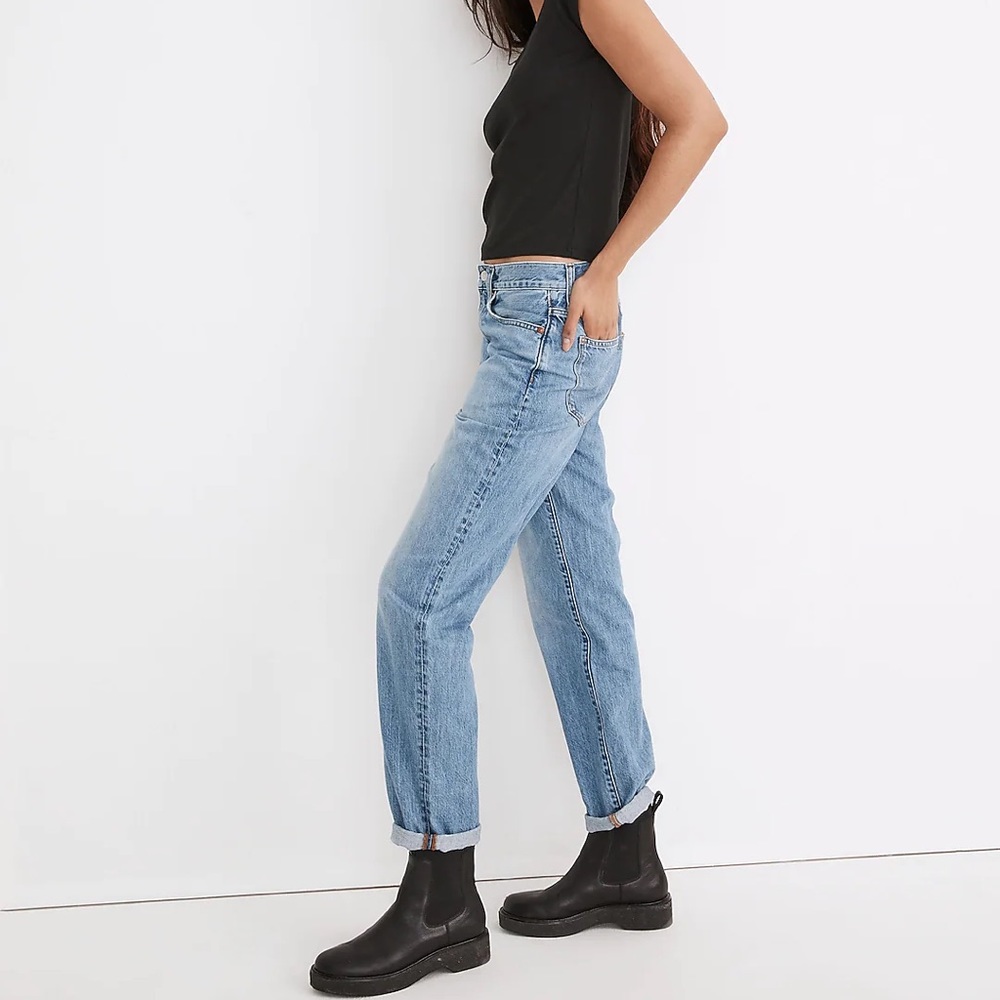 Madewell Light Blue Boyfriend Jeans - Picture 3 of 16